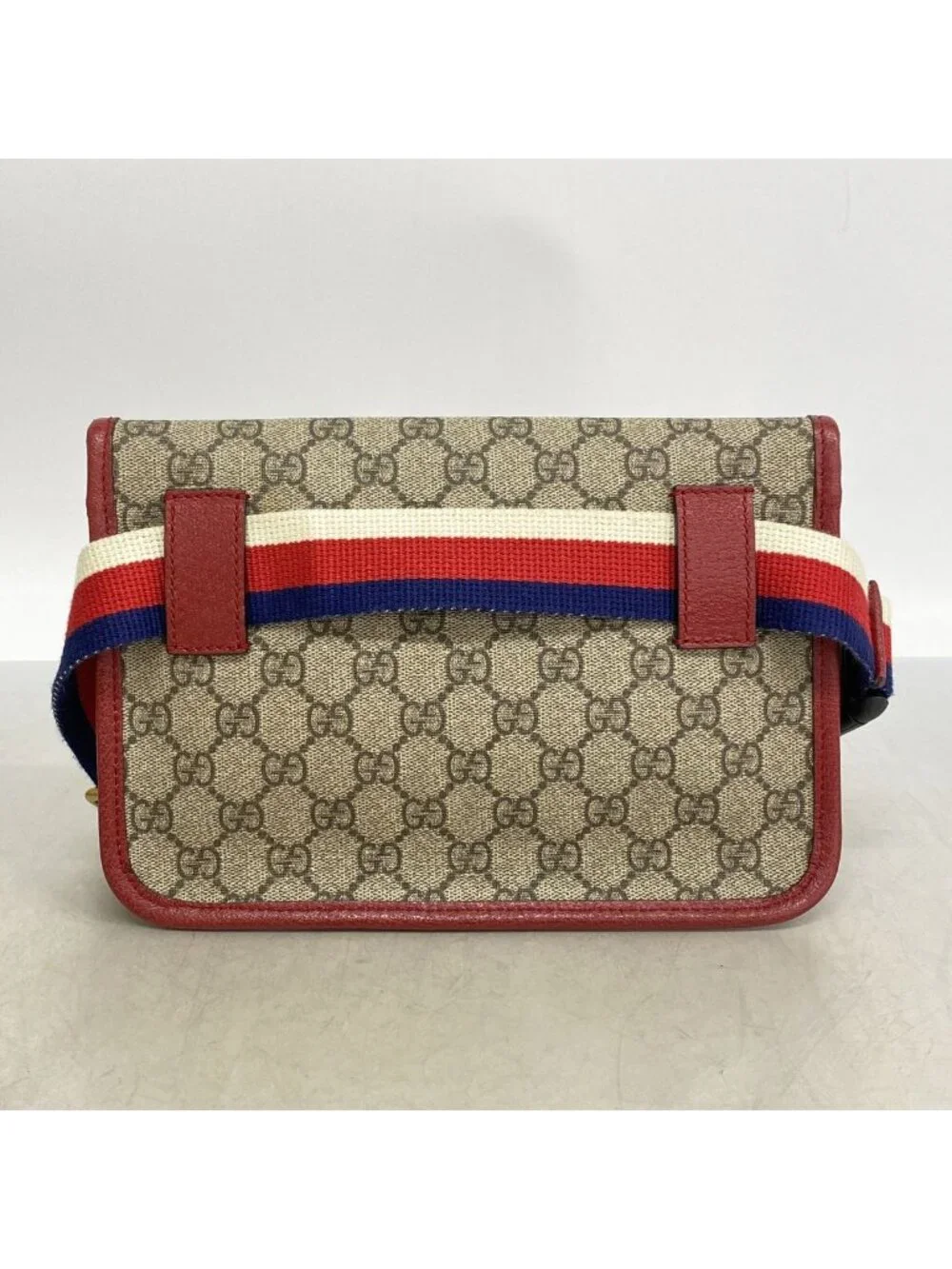 Gucci Waist Bag GG Supreme Neo Vintage Brown Bordeaux Gold